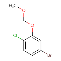 Chemical structure of 4-bromo-1-chloro-2-(methoxymethoxy)benzene - CSSB00012265692