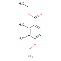Chemical structure of ethyl 4-ethoxy-2,3-dimethylbenzoate - CSSB00046838446