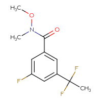 Chemical structure of 3-(1,1-difluoroethyl)-5-fluoro-N-methoxy-N-methylbenzamide - CSSB21151592017