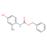 Chemical structure of benzyl N-(4-hydroxy-2-methylphenyl)carbamate - CSSB00015038189