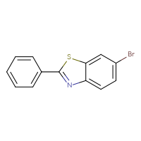 Chemical structure of 6-bromo-2-phenyl-1,3-benzothiazole - CSSB00010005586