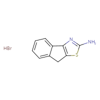 Chemical structure of 8H-indeno[1,2-d][1,3]thiazol-2-amine hydrobromide - CSSB00000065454