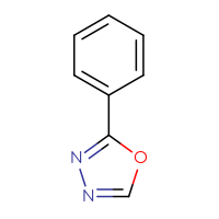 Chemical structure of 2-phenyl-1,3,4-oxadiazole - CSSB00000007825