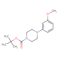 Chemical structure of tert-butyl 4-(3-methoxyphenyl)piperazine-1-carboxylate - CSSB00011923825