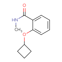 Chemical structure of 2-cyclobutoxy-N-methylbenzamide - CSSB00009829779