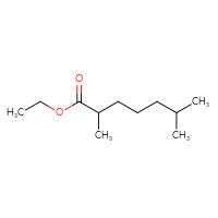Chemical structure of ethyl 2,6-dimethylheptanoate - CSSB00120809559
