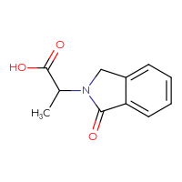 Chemical structure of 2-(1-oxo-2,3-dihydro-1H-isoindol-2-yl)propanoic acid - CSSB00011327286