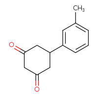 Chemical structure of 5-(3-methylphenyl)cyclohexane-1,3-dione - CSSB00011202735