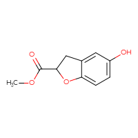 Chemical structure of methyl 5-hydroxy-2,3-dihydro-1-benzofuran-2-carboxylate - CSSB00010672893
