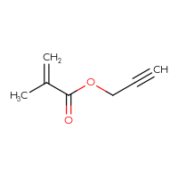 Chemical structure of prop-2-yn-1-yl 2-methylprop-2-enoate - CSSB00000036272