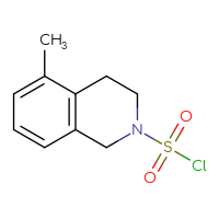 Chemical structure of 5-methyl-1,2,3,4-tetrahydroisoquinoline-2-sulfonyl chloride - CSSB00158459087