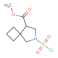 Chemical structure of methyl 6-(chlorosulfonyl)-6-azaspiro[3.4]octane-8-carboxylate - CSSB15009473166