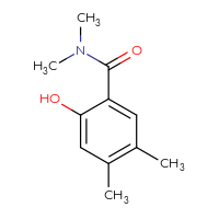 Chemical structure of 2-hydroxy-N,N,4,5-tetramethylbenzamide - CSSB00010674256
