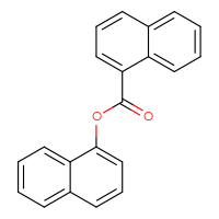 Chemical structure of naphthalen-1-yl naphthalene-1-carboxylate - CSSB00160469495