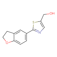 Chemical structure of [2-(2,3-dihydro-1-benzofuran-5-yl)-1,3-thiazol-5-yl]methanol - CSSB00005984660
