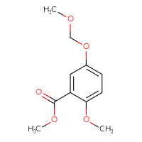 Chemical structure of methyl 2-methoxy-5-(methoxymethoxy)benzoate - CSSB06968843027