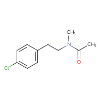 Chemical structure of N-[2-(4-chlorophenyl)ethyl]-N-methylacetamide - CSSB00029620686