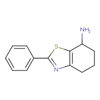 Chemical structure of 2-phenyl-4,5,6,7-tetrahydro-1,3-benzothiazol-7-amine - CSSB00000747331
