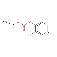 Chemical structure of 2,4-dichlorophenyl ethyl carbonate - CSSB00000016538