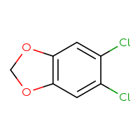 Chemical structure of 5,6-dichloro-2H-1,3-benzodioxole - CSSB00000083987