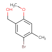 Chemical structure of (5-bromo-2-methoxy-4-methylphenyl)methanol - CSSB00012285079