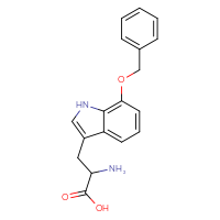 Chemical structure of 2-amino-3-[7-(benzyloxy)-1H-indol-3-yl]propanoic acid - CSSB00000037235