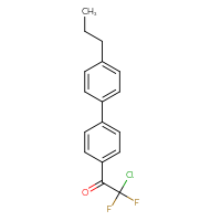 Chemical structure of 2-chloro-2,2-difluoro-1-{4'-propyl-[1,1'-biphenyl]-4-yl}ethan-1-one - CSSB21103684831