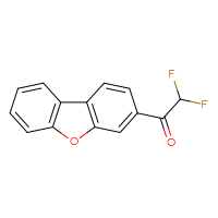 Chemical structure of 2,2-difluoro-1-{8-oxatricyclo[7.4.0.0²,⁷]trideca-1(9),2(7),3,5,10,12-hexaen-5-yl}ethan-1-one - CSSB00009361441