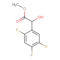 Chemical structure of methyl 2-hydroxy-2-(2,4,5-trifluorophenyl)acetate - CSSB00014172545