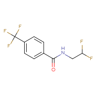 Chemical structure of N-(2,2-difluoroethyl)-4-(trifluoromethyl)benzamide - CSSB01998062028