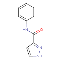 Chemical structure of N-phenyl-1H-pyrazole-3-carboxamide - CSSB00011203463