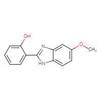 Chemical structure of 2-(5-methoxy-1H-1,3-benzodiazol-2-yl)phenol - CSSB00003587702