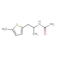 Chemical structure of [1-(5-methylthiophen-2-yl)propan-2-yl]urea - CSSB00012085875