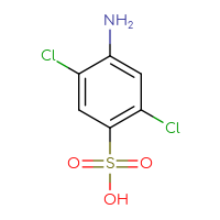 Chemical structure of 4-amino-2,5-dichlorobenzene-1-sulfonic acid - CSSB00000043465