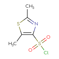 Chemical structure of dimethyl-1,3-thiazole-4-sulfonyl chloride - CSSB00000064305