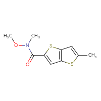 Chemical structure of N-methoxy-N,5-dimethylthieno[3,2-b]thiophene-2-carboxamide - CSSB00121294497