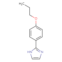 Chemical structure of 2-(4-propoxyphenyl)-1H-imidazole - CSSB00010171091