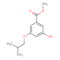 Chemical structure of methyl 3-hydroxy-5-(2-methylpropoxy)benzoate - CSSB00031277991