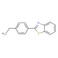 Chemical structure of 2-(4-ethylphenyl)-1,3-benzothiazole - CSSB01419199029