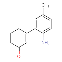 Chemical structure of 3-(2-amino-5-methylphenyl)cyclohex-2-en-1-one - CSSB00010943756