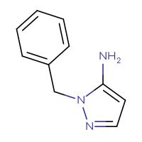 Chemical structure of 1-benzyl-1H-pyrazol-5-amine - CSSB00000189594