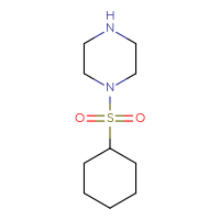 Chemical structure of 1-(cyclohexanesulfonyl)piperazine - CSMB00011405586