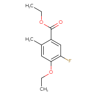 Chemical structure of ethyl 4-ethoxy-5-fluoro-2-methylbenzoate - CSSB00135175080