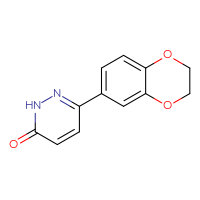 Chemical structure of 6-(2,3-dihydro-1,4-benzodioxin-6-yl)-2,3-dihydropyridazin-3-one - CSSB00000519461