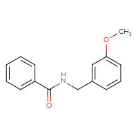 Chemical structure of N-[(3-methoxyphenyl)methyl]benzamide - CSSB00000383631