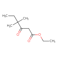 Chemical structure of ethyl 4,4-dimethyl-3-oxohexanoate - CSSB00009885961