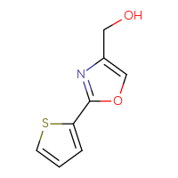 Chemical structure of [2-(thiophen-2-yl)-1,3-oxazol-4-yl]methanol - CSSB00011315832