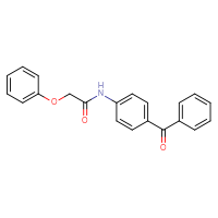 Chemical structure of N-(4-benzoylphenyl)-2-phenoxyacetamide - CSSB00020580949