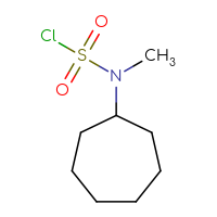 Chemical structure of N-cycloheptyl-N-methylsulfamoyl chloride - CSSB00011324888