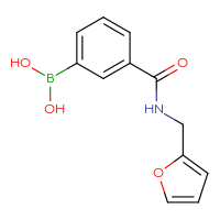 Chemical structure of (3-{[(furan-2-yl)methyl]carbamoyl}phenyl)boronic acid - CSSB00000043670
